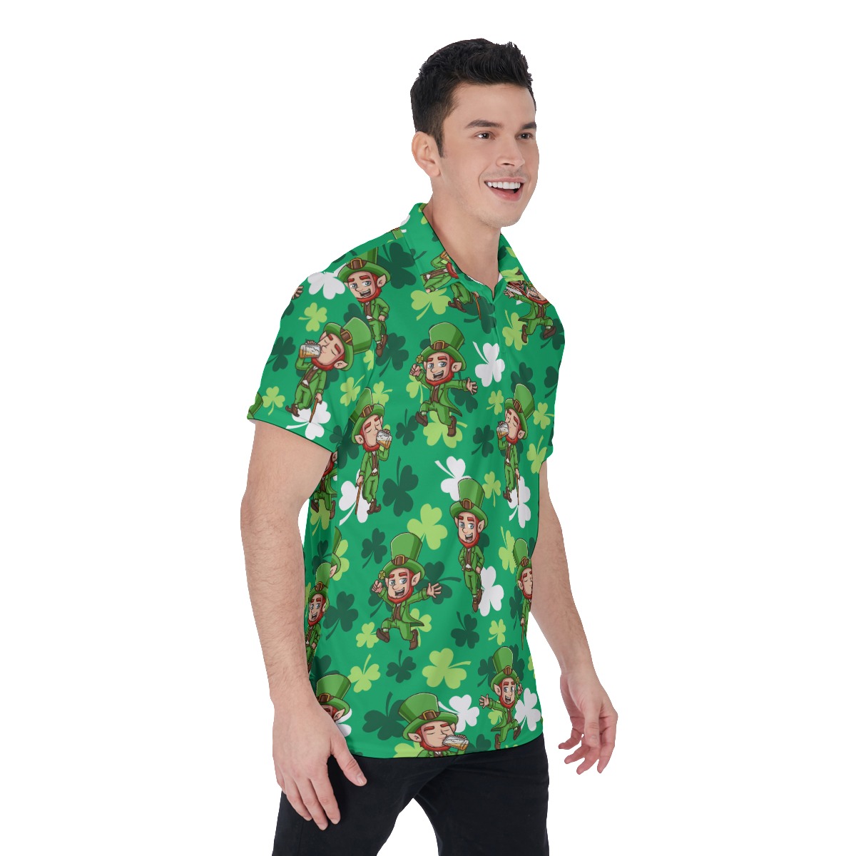 St Patrick Lucky Charm Polo Shirt For Men