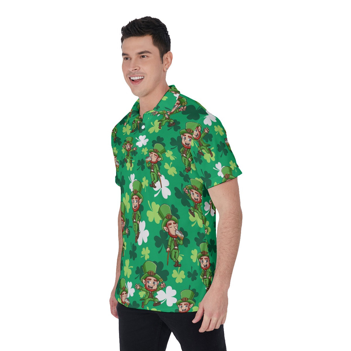 St Patrick Lucky Charm Polo Shirt For Men
