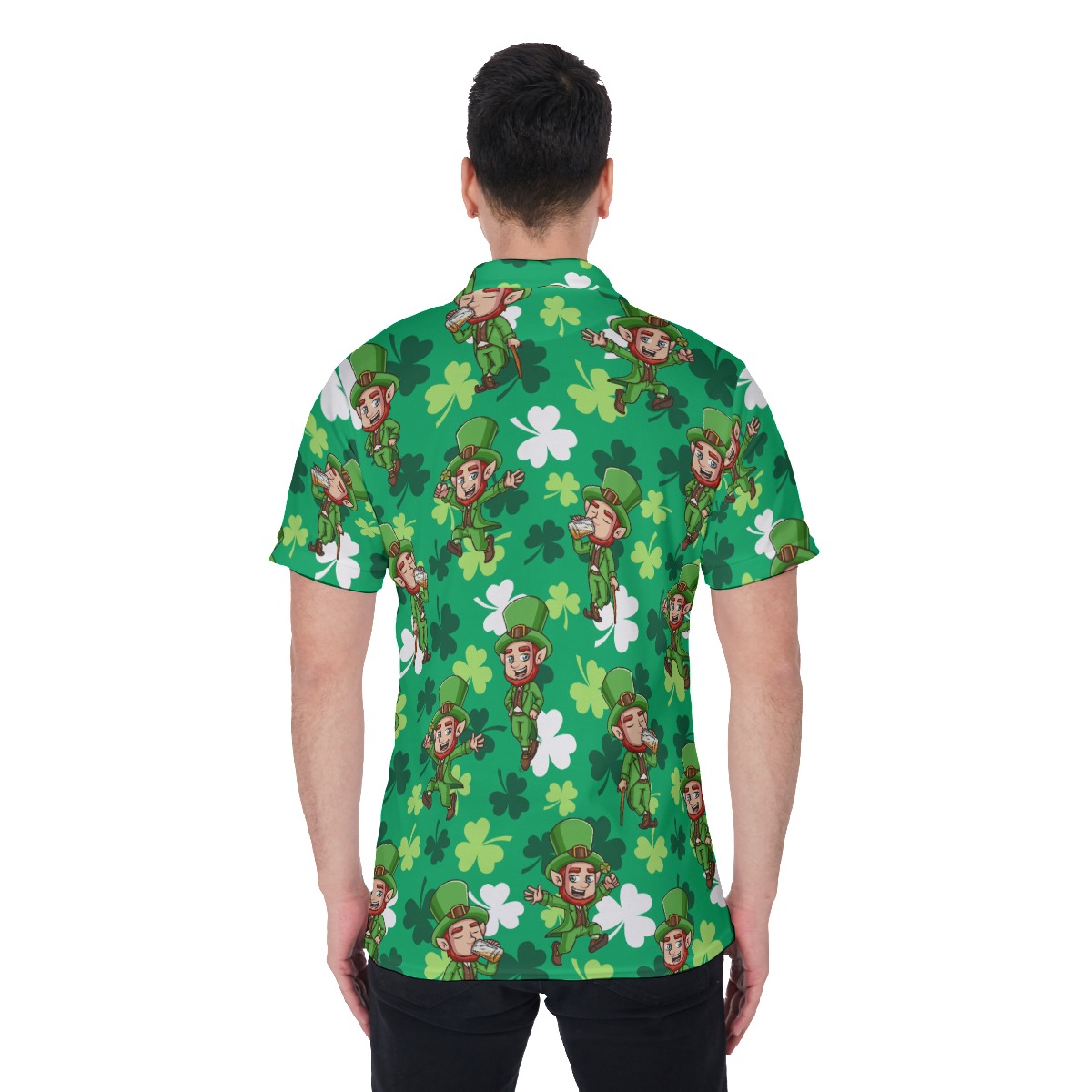 St Patrick Lucky Charm Polo Shirt For Men