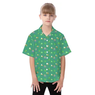 St Patrick Day Icon Hawaiian Shirt For Kid