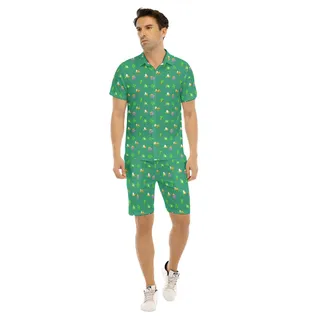 Happy Patrick Day Men's Hawaiian Shirt And Shorts