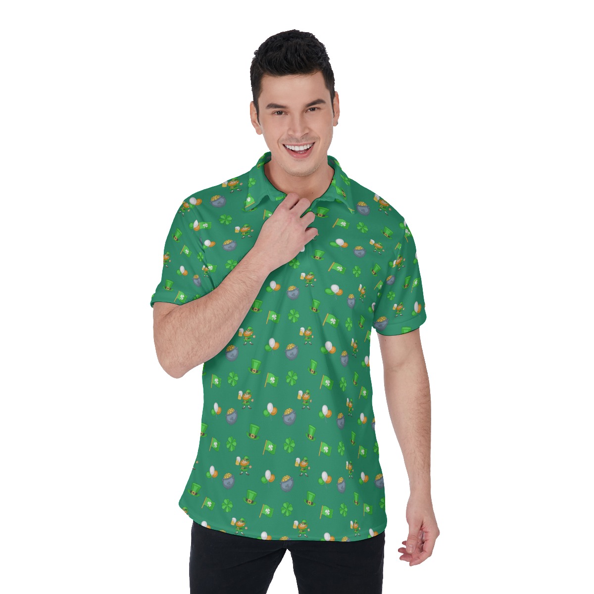 St Patrick Day Logo Polo Shirt For Men - variant image 1