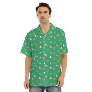 St Patrick Day Green Hawaiian Shirt For Men