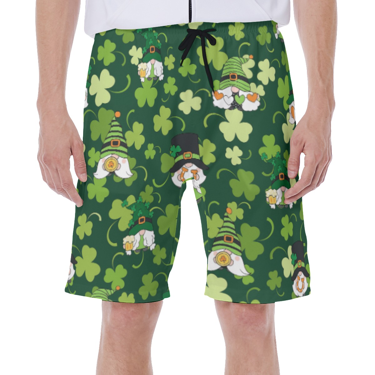 Gnome St Patrick Day Green Swim Trunks - variant image 1