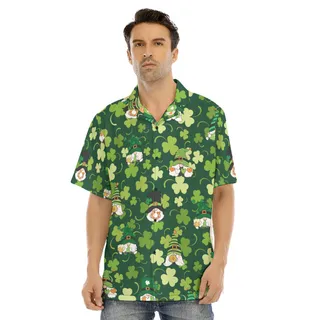 Patrick Day Gnome Men's Hawaiian Shirt