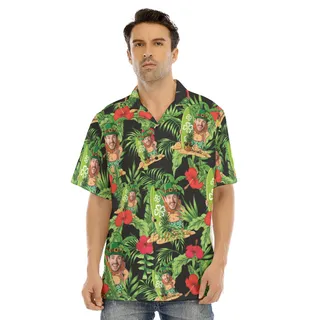 St Patrick Day Custom Face Hawaiian Shirt