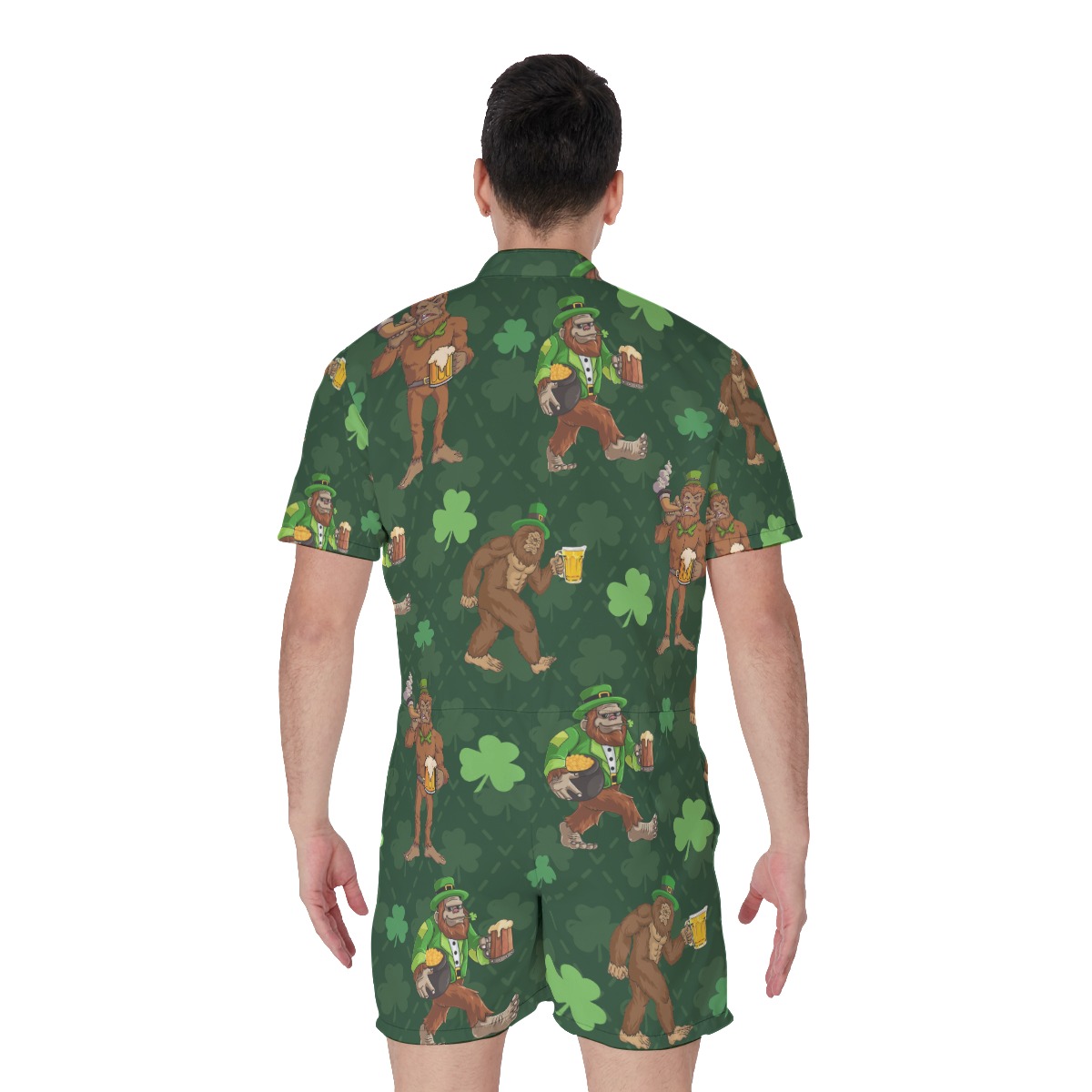 Bigfoot St Patrick Men's Hawaiian Romper