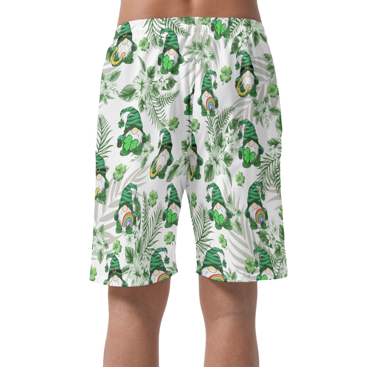 Tropical Gnome Happy St. Patrick's Day Shorts For Men
