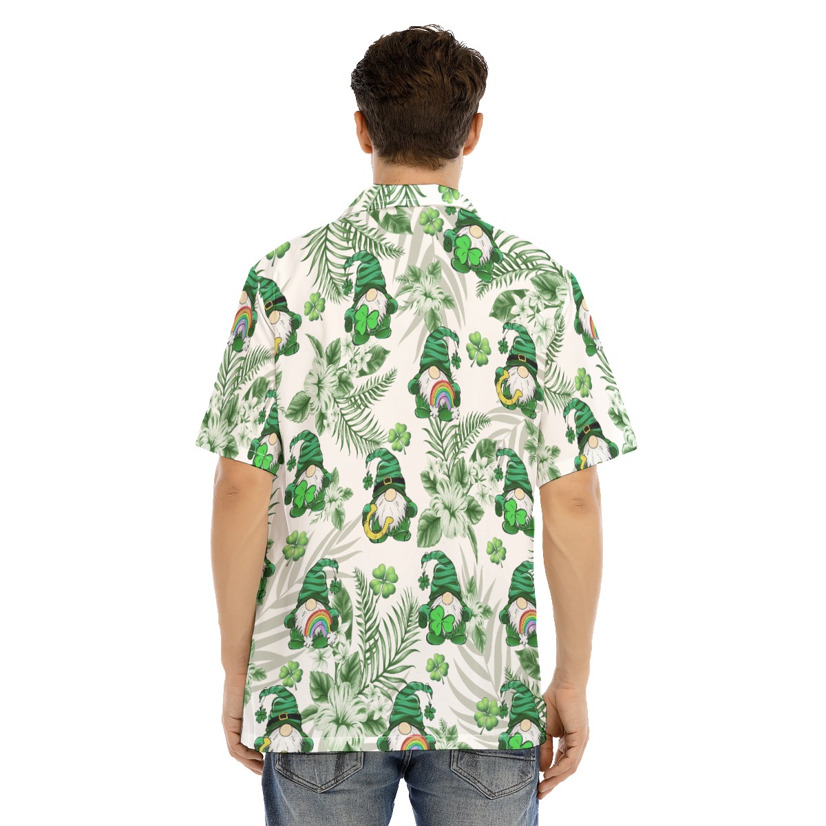 Men's Gnome St. Patrick's Day Hawaiian Shirt