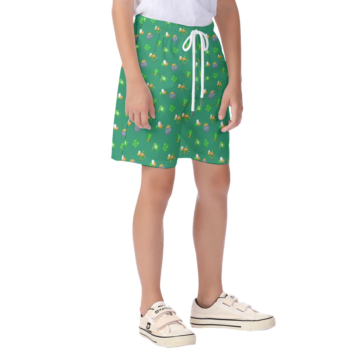 St Patrick Day Icon Kid's Hawaiian Shorts