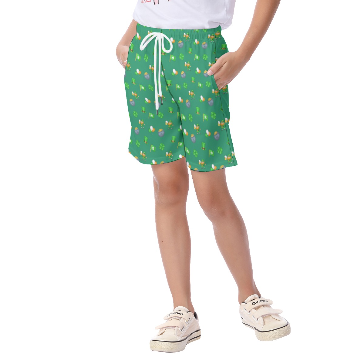 St Patrick Day Icon Kid's Hawaiian Shorts