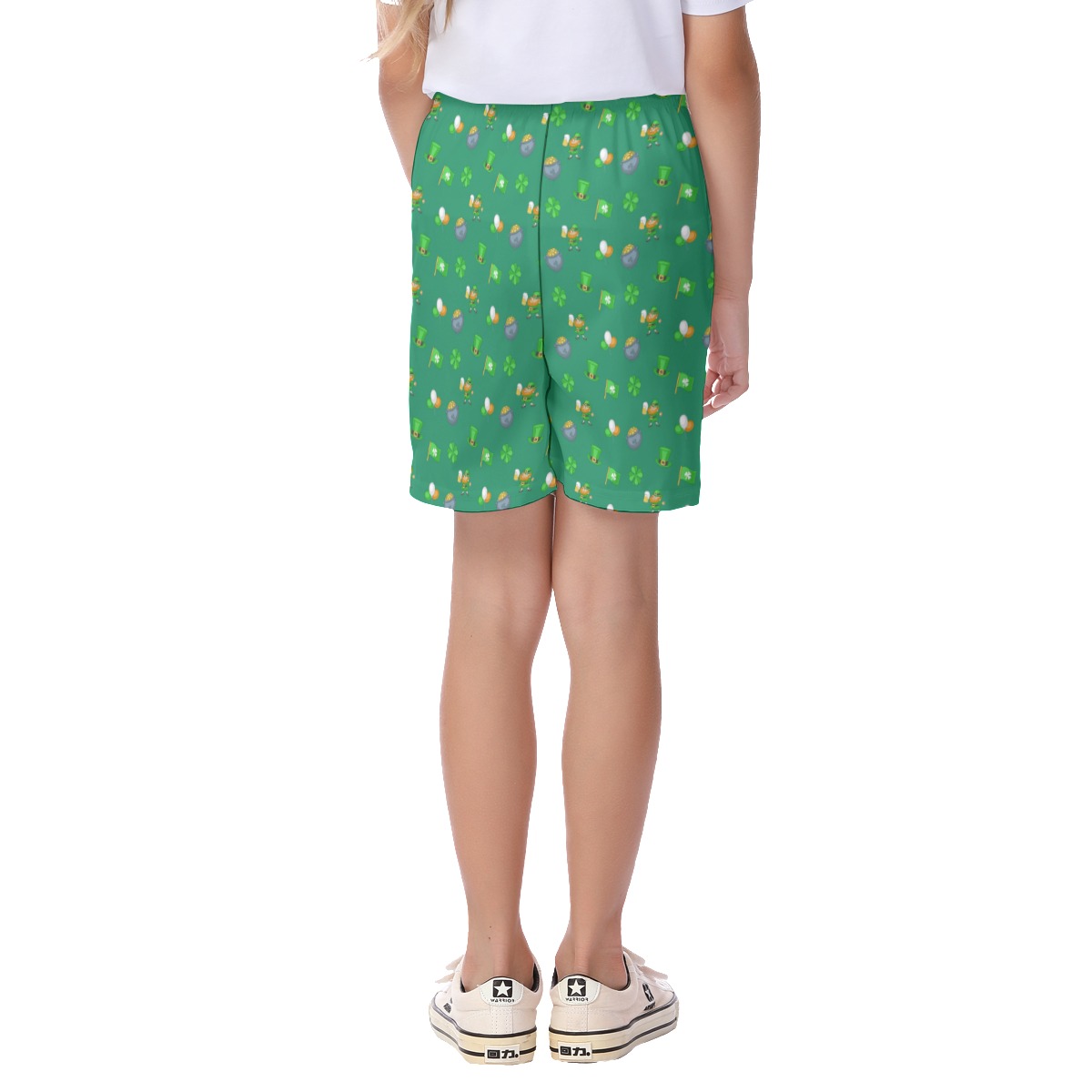 St Patrick Day Icon Kid's Hawaiian Shorts