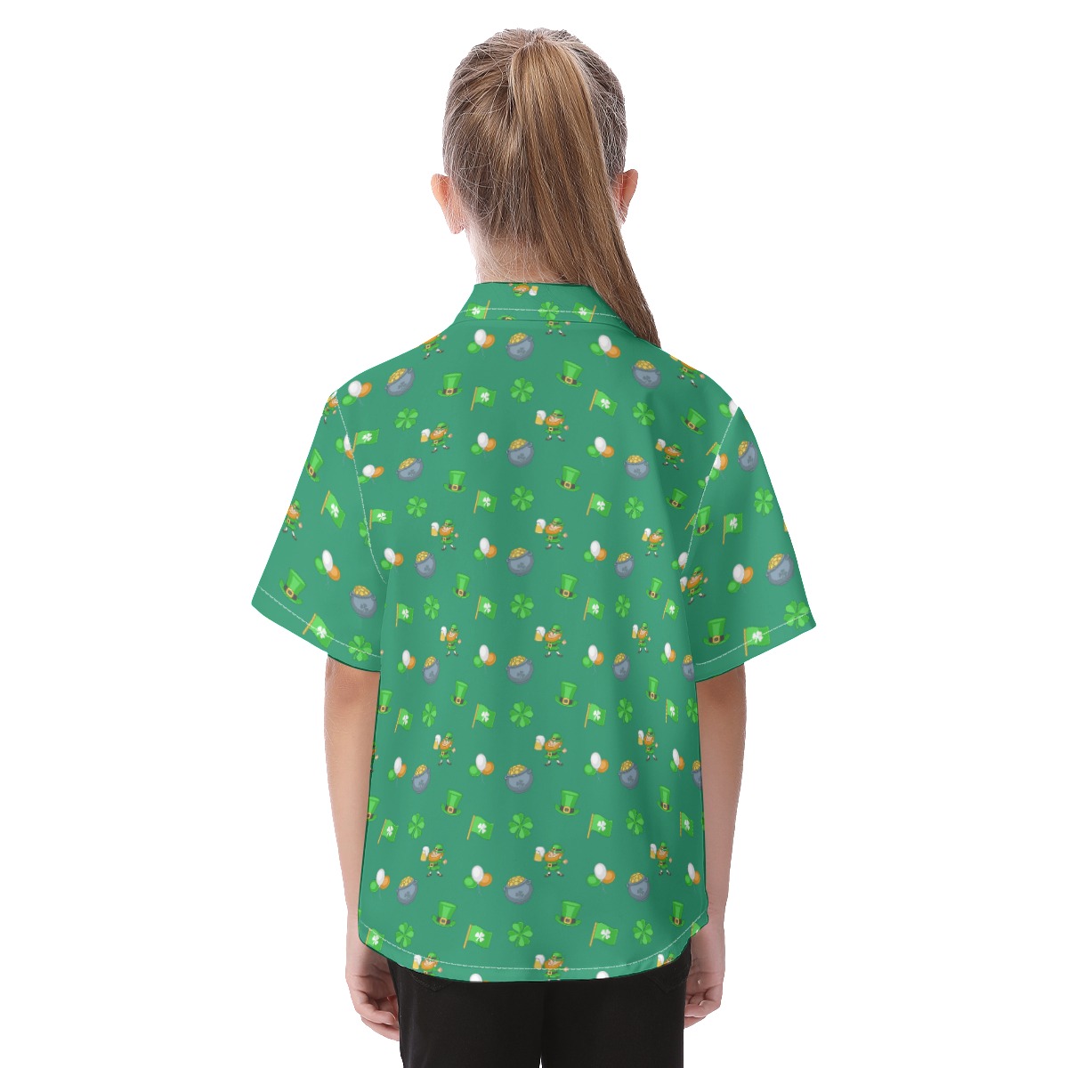 St Patrick Day Icon Hawaiian Shirt For Kid