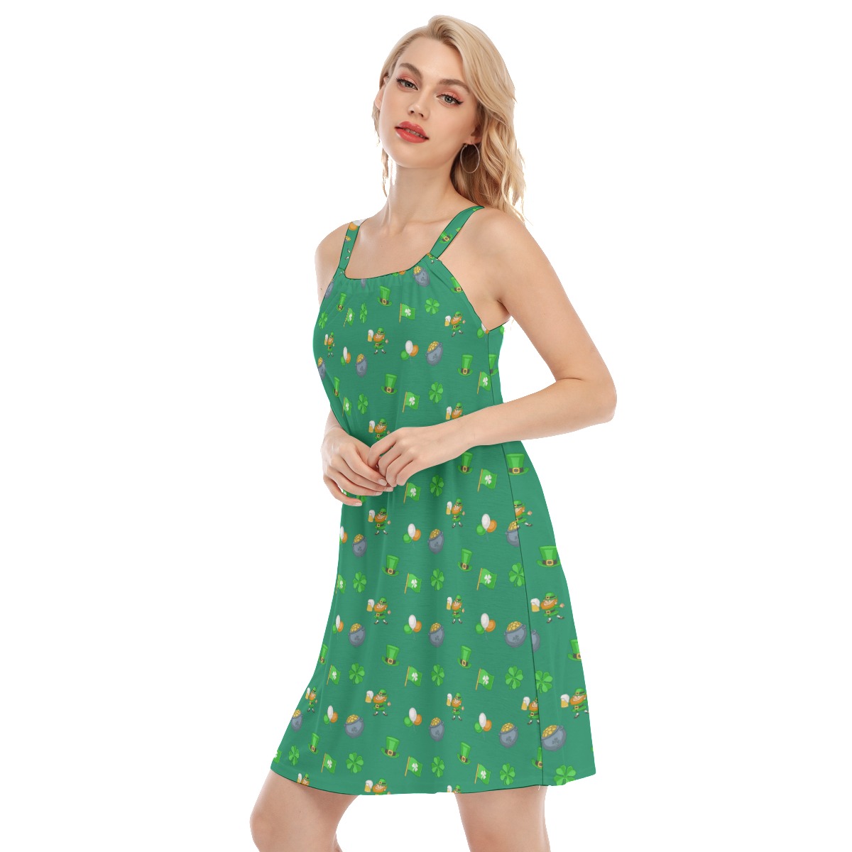 Happy Patrick Day Logo Women's Cami Dress