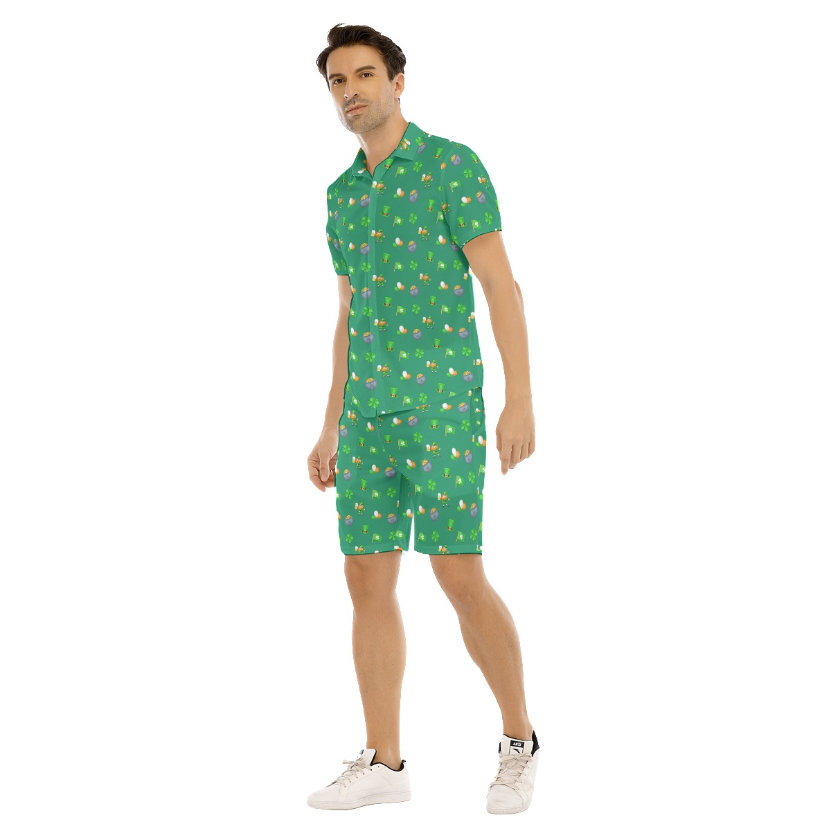 Happy Patrick Day Men's Hawaiian Shirt And Shorts