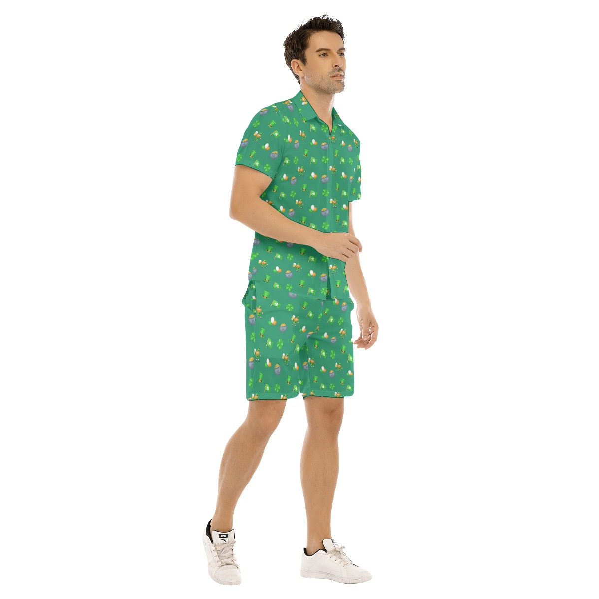 Happy Patrick Day Men's Hawaiian Shirt And Shorts