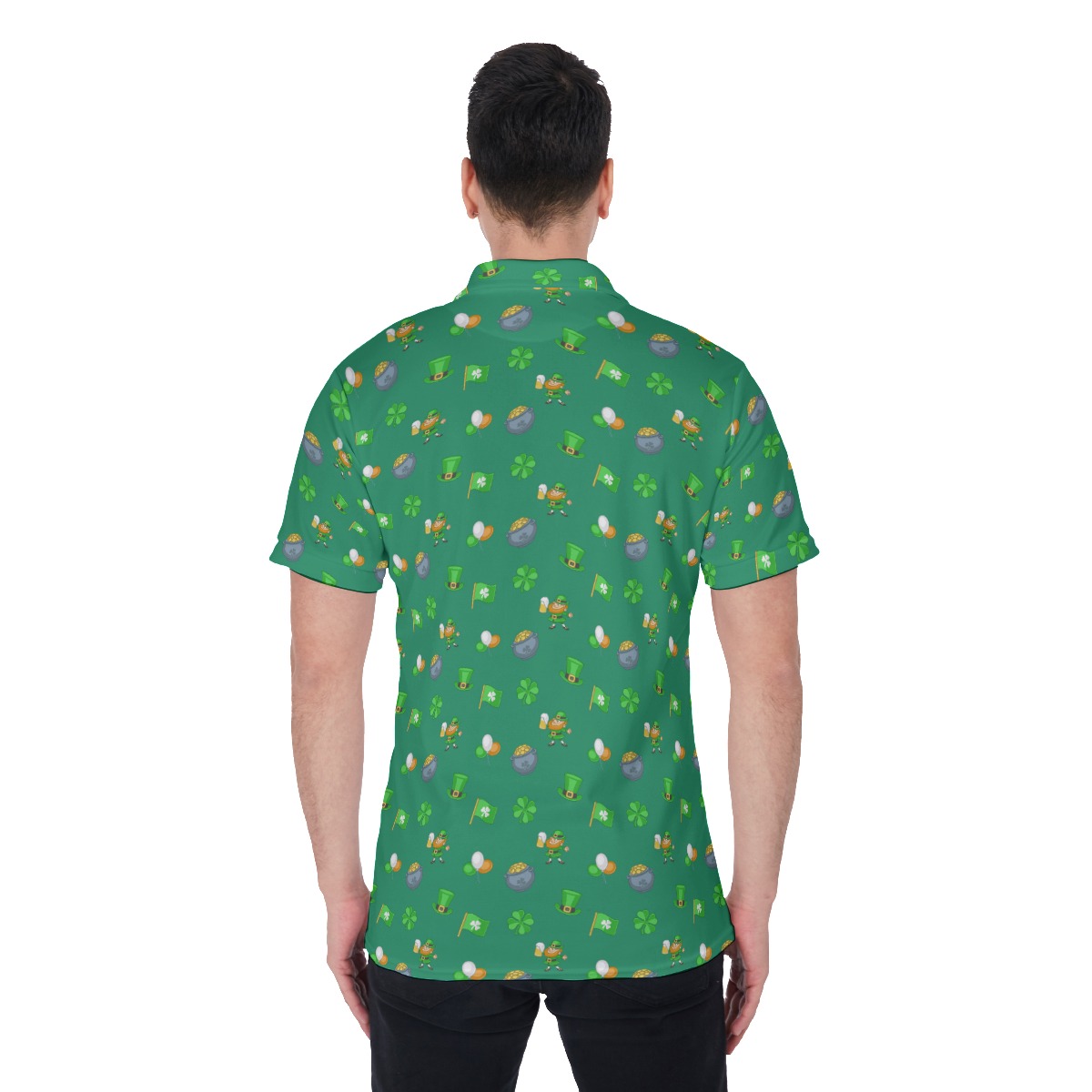 St Patrick Day Logo Polo Shirt For Men