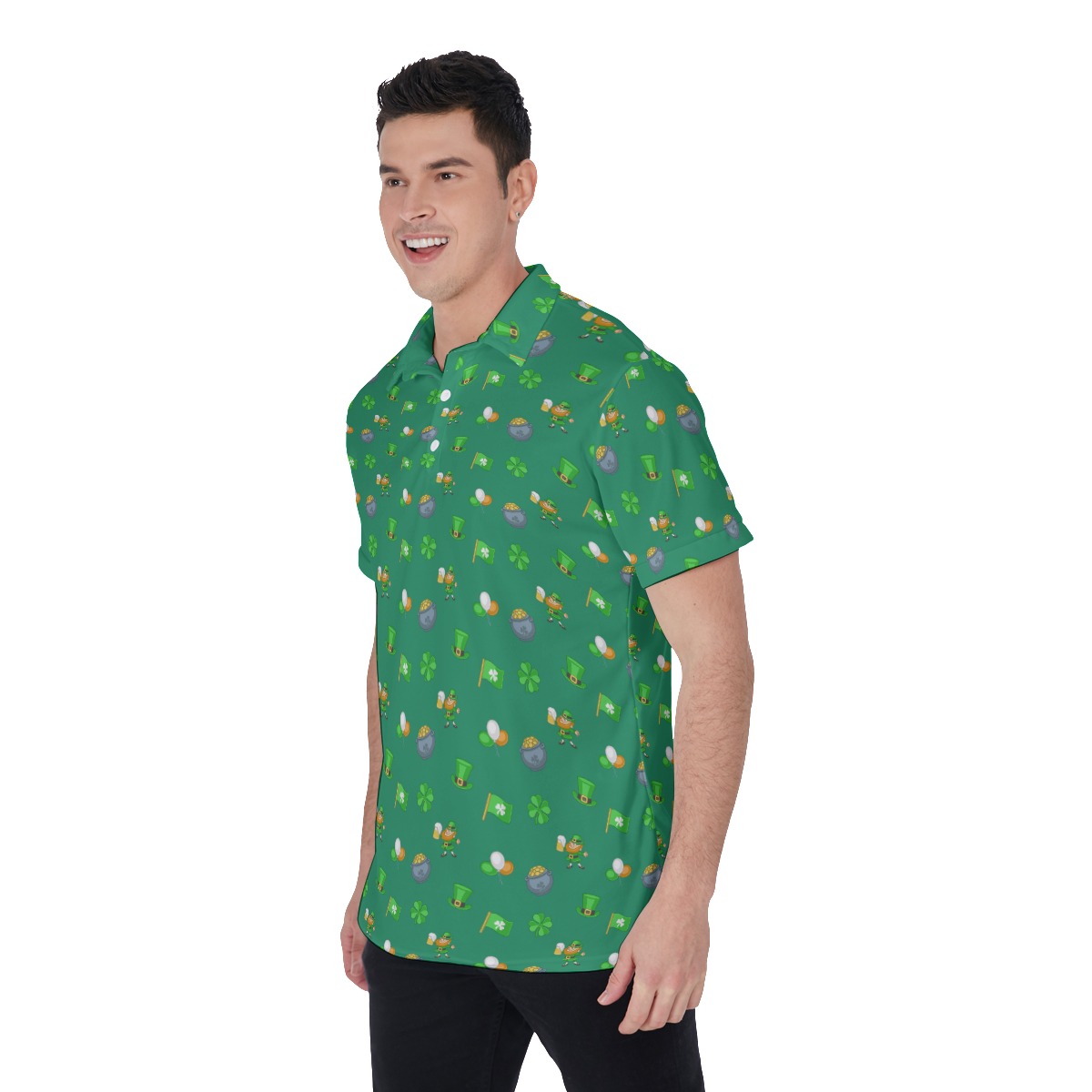 St Patrick Day Logo Polo Shirt For Men