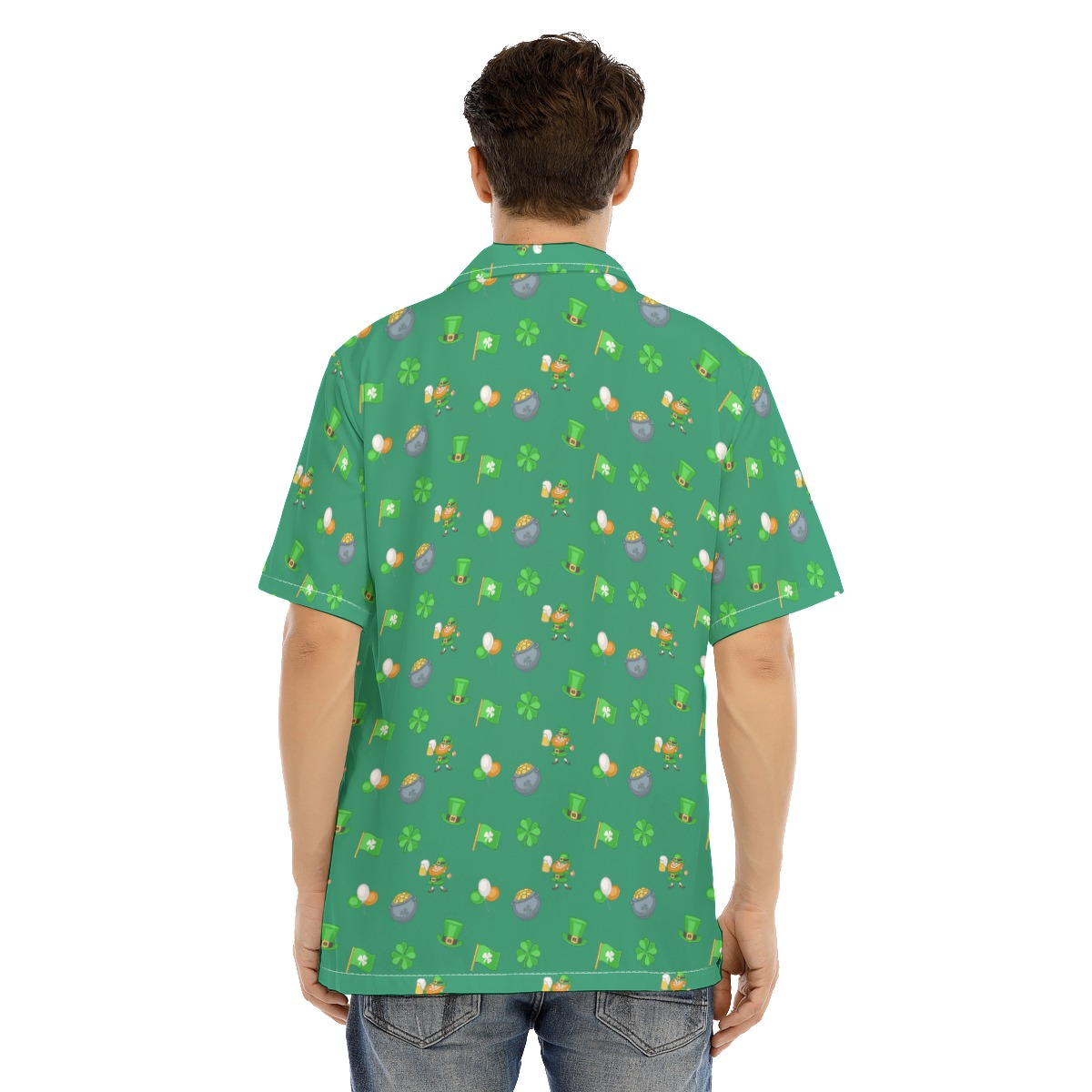 St Patrick Day Green Hawaiian Shirt For Men