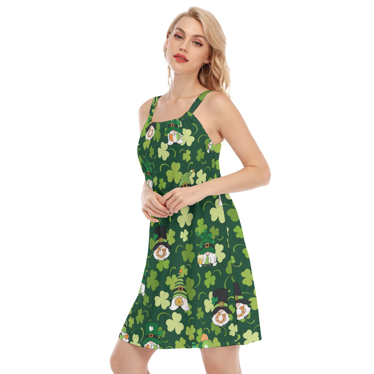 St Patrick Day Gnome Women's Cami Dress