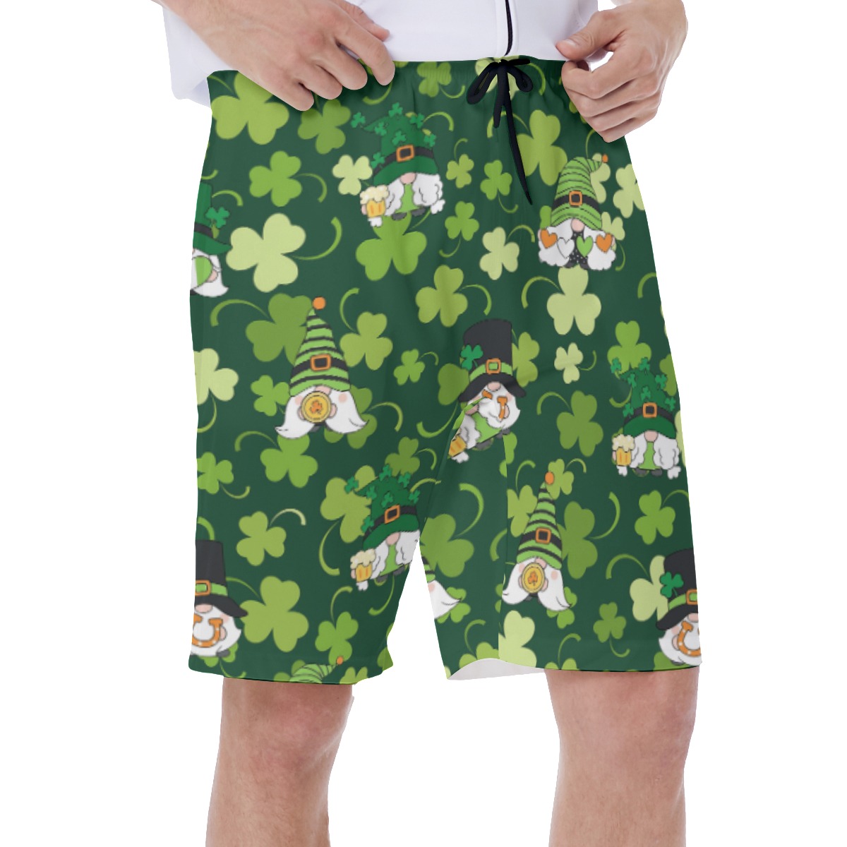 Gnome St Patrick Day Green Swim Trunks