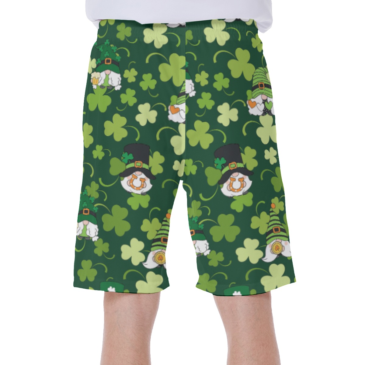Gnome St Patrick Day Green Swim Trunks