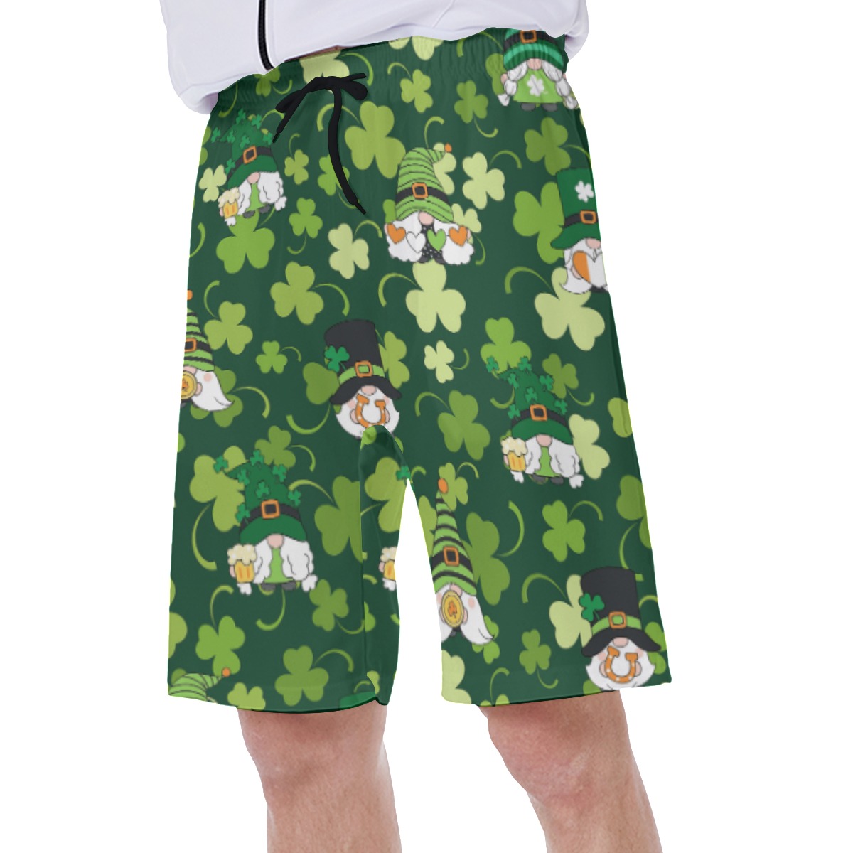 Gnome St Patrick Day Green Swim Trunks