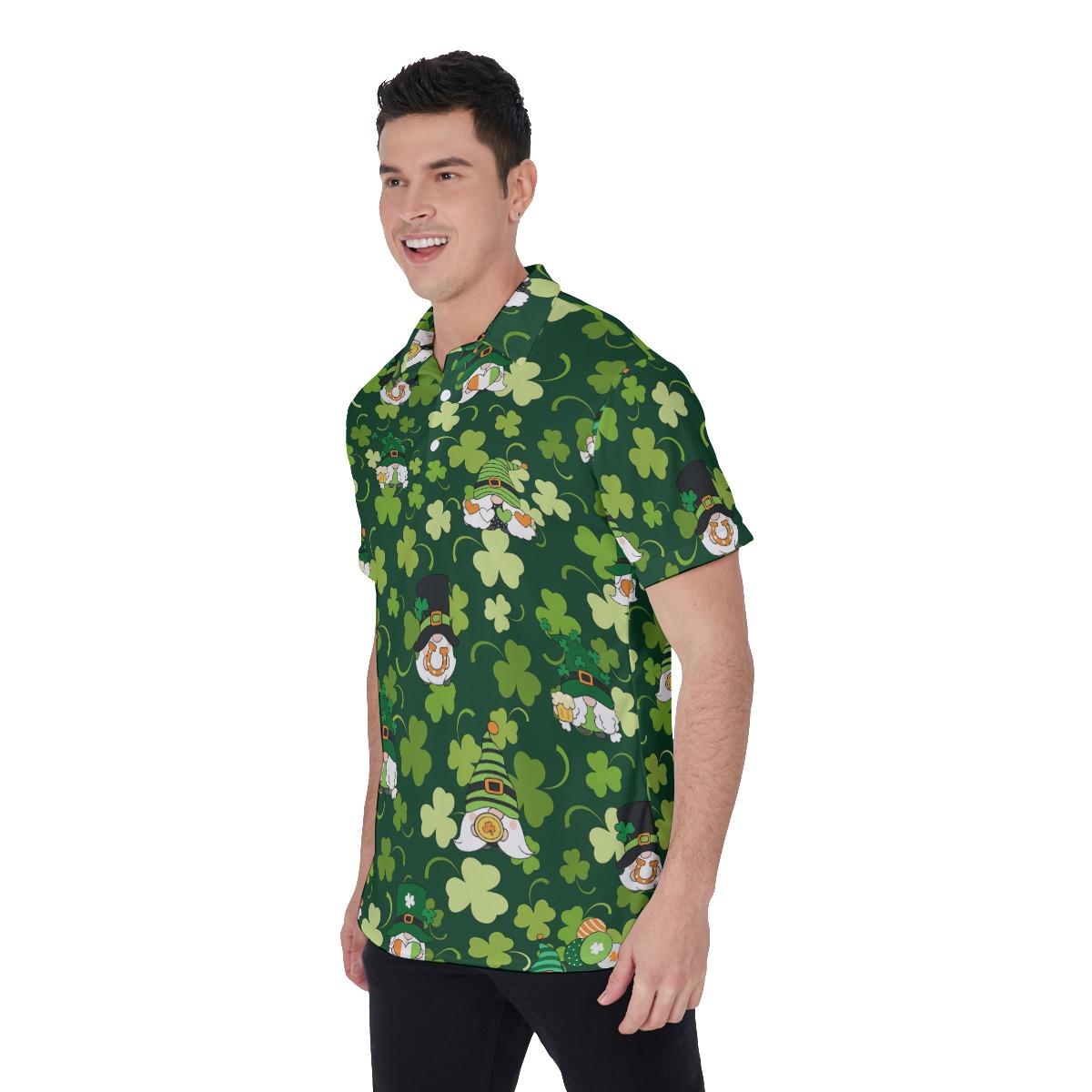 Patrick Day Lucky Gnome Men's Polo Shirt