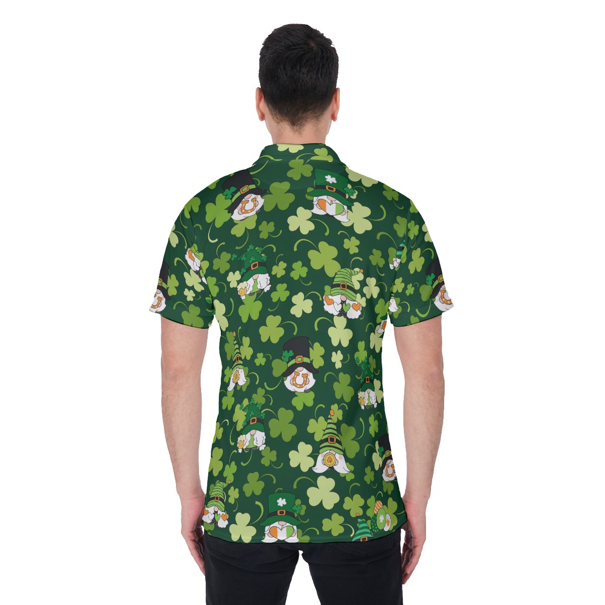 Patrick Day Lucky Gnome Men's Polo Shirt