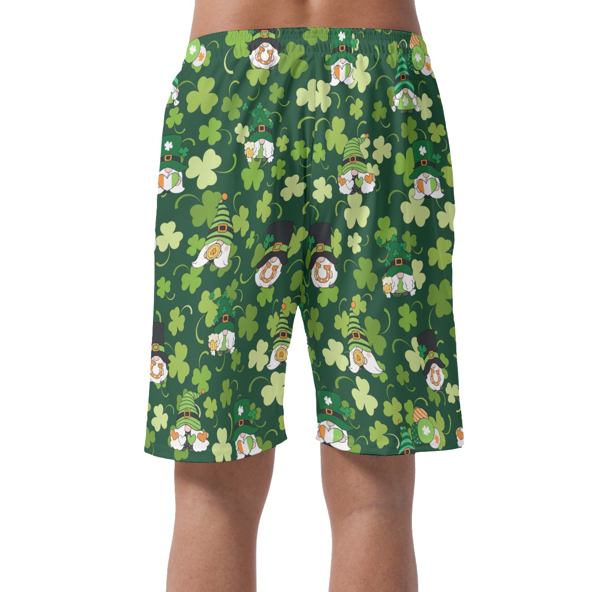 Gnome St Patrick Day Men's Hawaiian Shorts