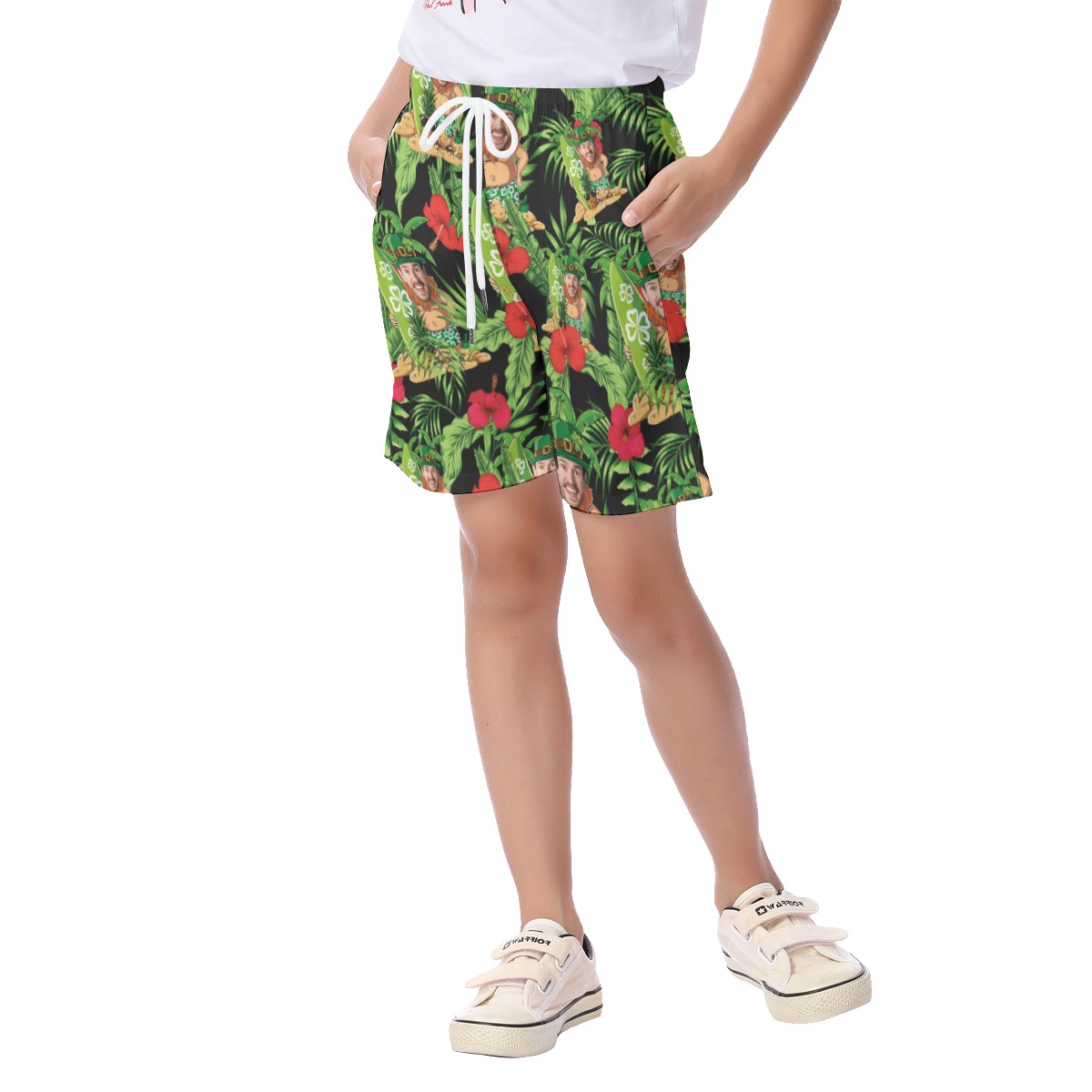 Custom Face Hawaiian Shorts For Patrick Day