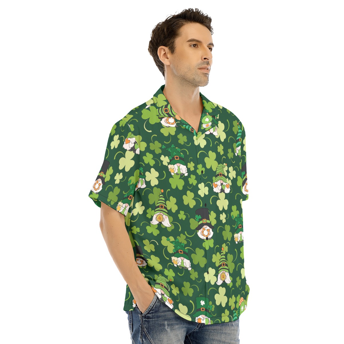 Patrick Day Gnome Men's Hawaiian Shirt