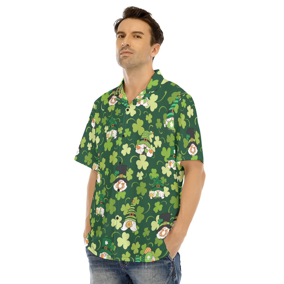 Patrick Day Gnome Men's Hawaiian Shirt