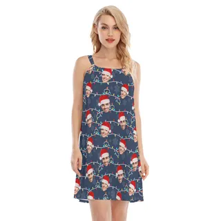 Women's Custom Face Christmas Dress