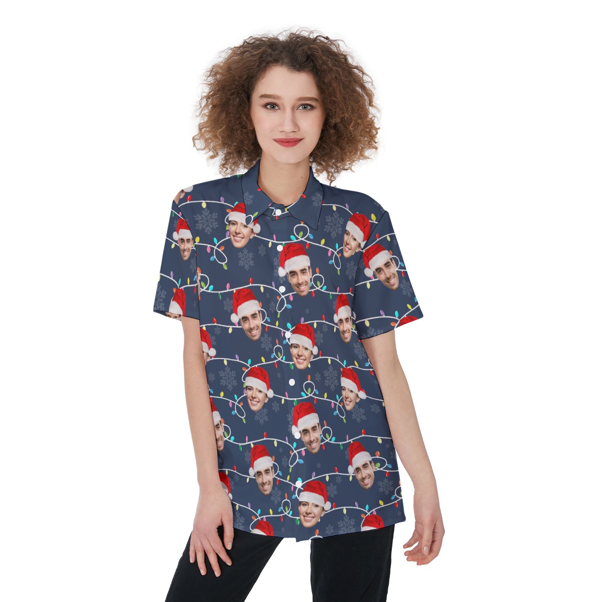 Custom Hawaiian Christmas Shirt For Women - variant image 1