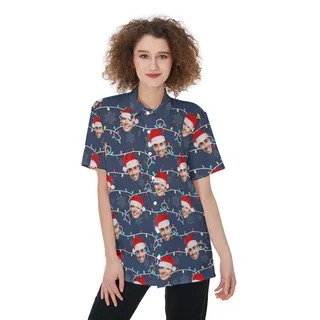 Custom Hawaiian Christmas Shirt For Women