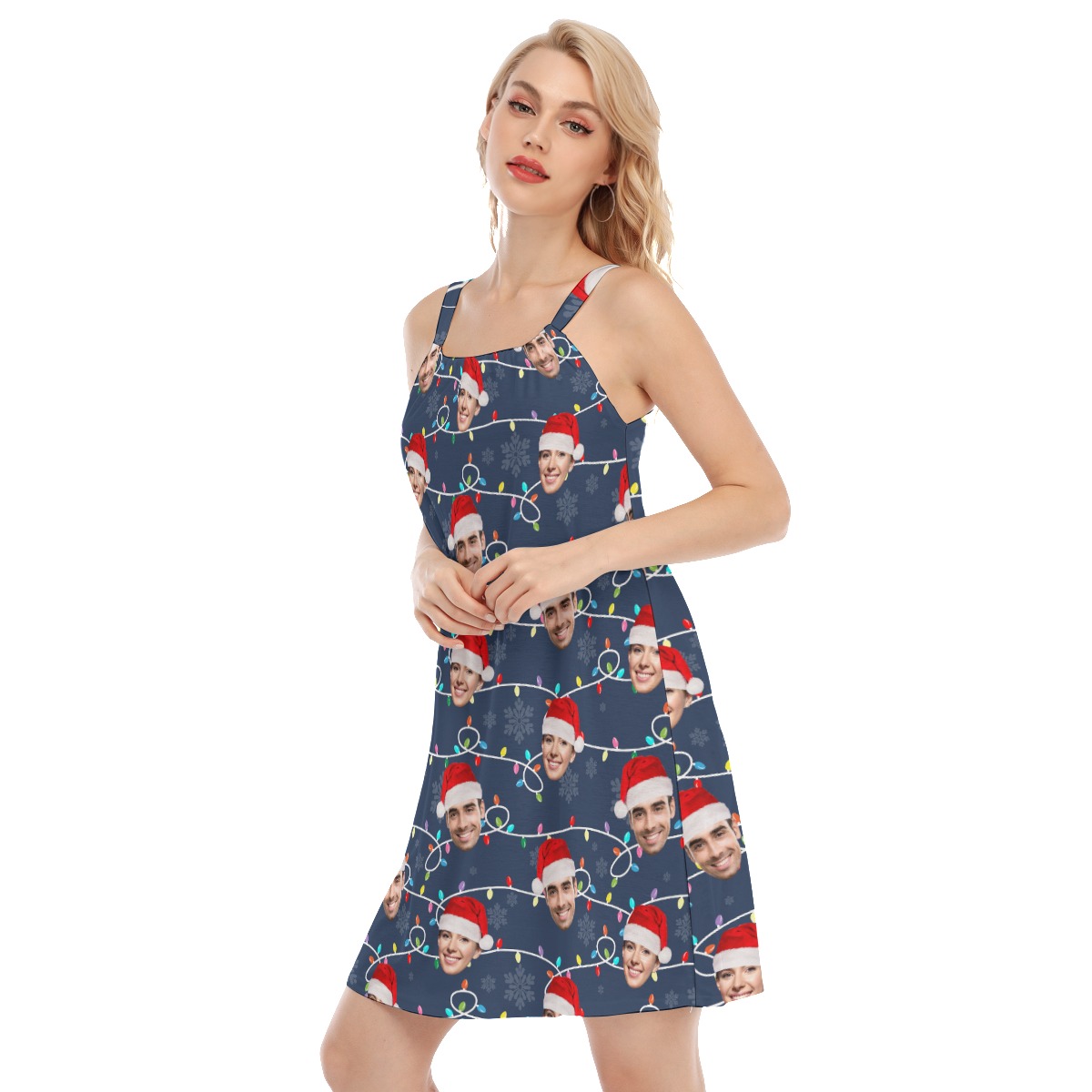 Women's Custom Face Christmas Dress