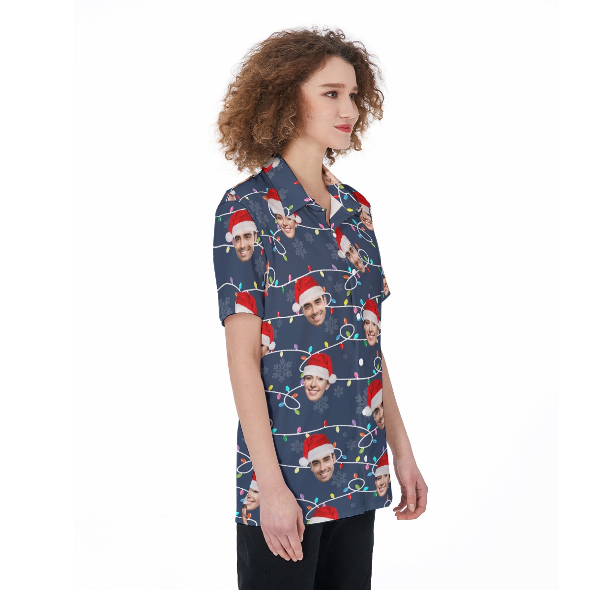 Custom Hawaiian Christmas Shirt For Women