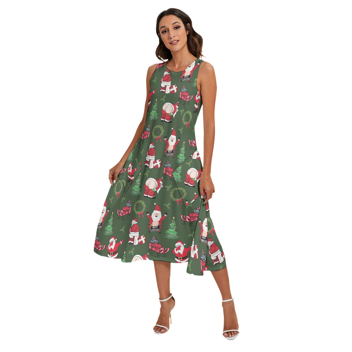 Naughty Santa Hawaiian Dress For Women