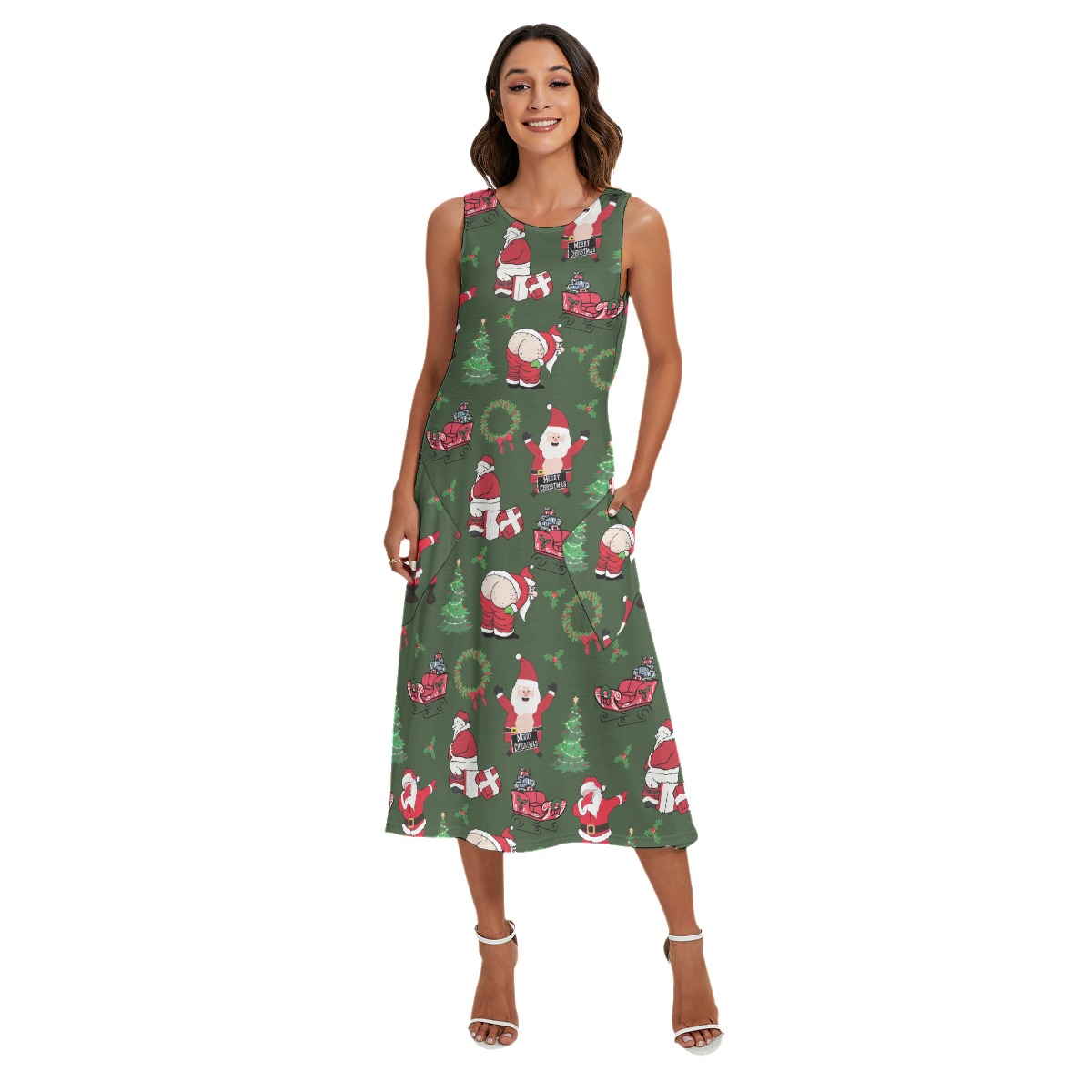 Naughty Santa Hawaiian Dress For Women