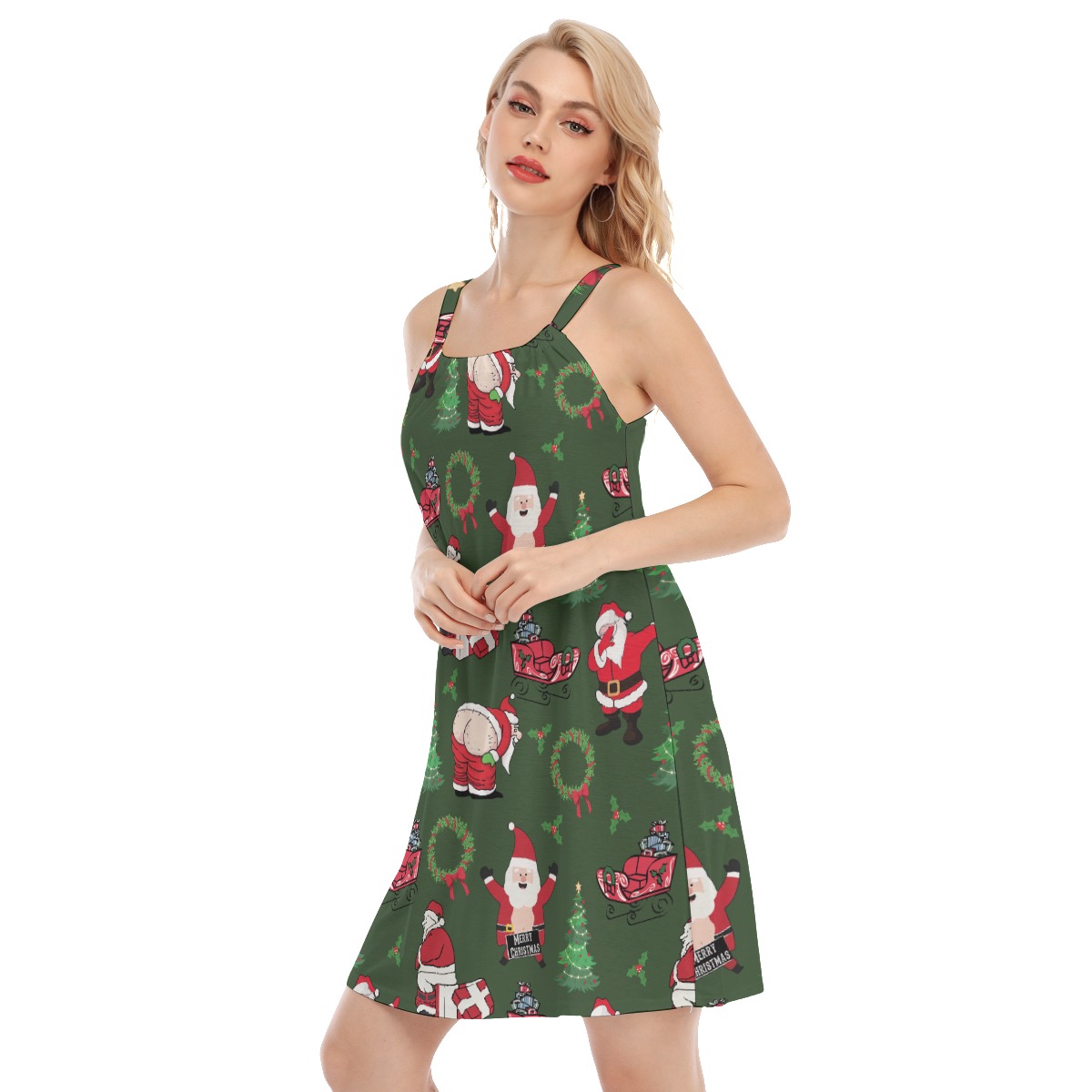 Naughty Santa Sexy Hawaiian Cami Dress