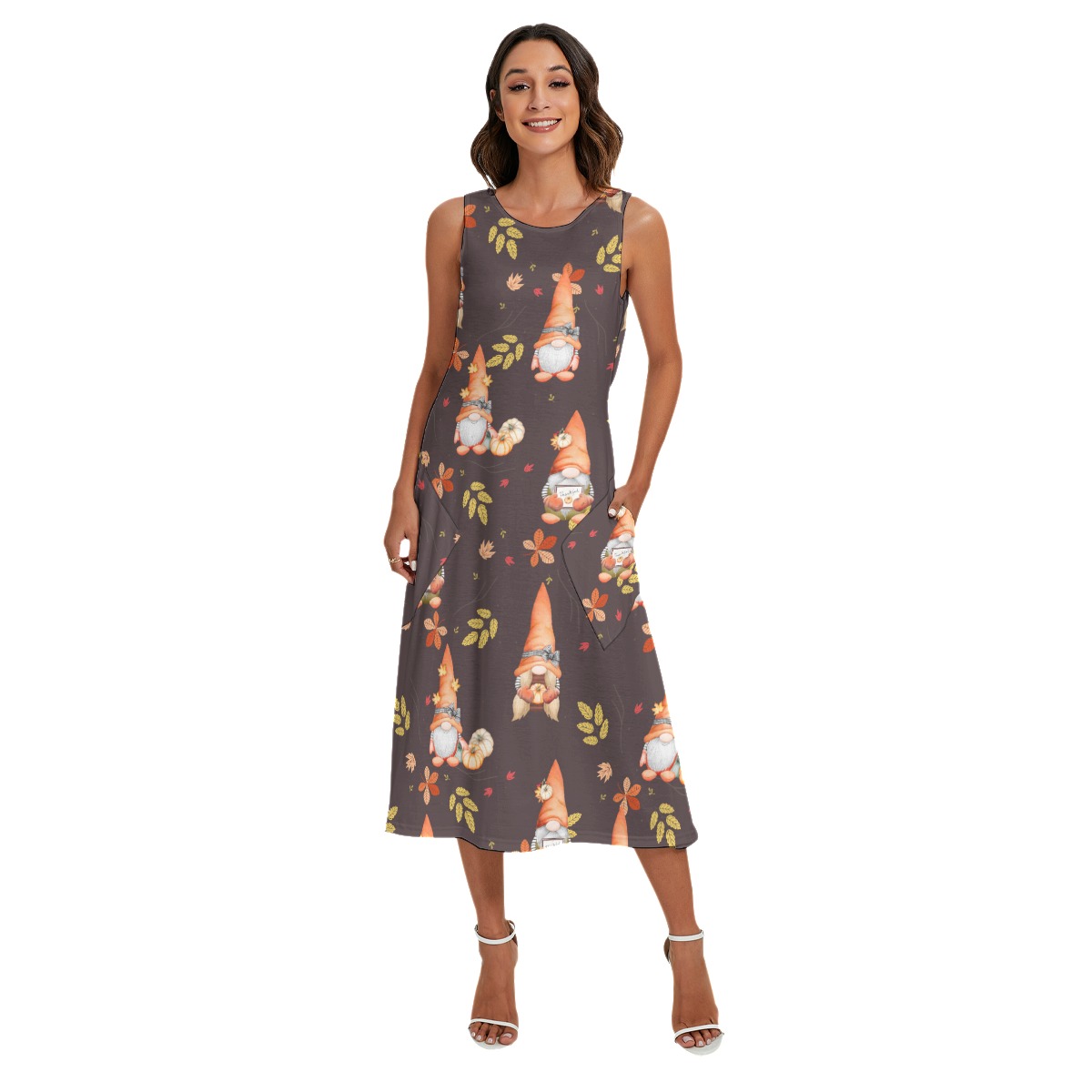 Gnomies Happy Thanksgiving Hawaiian Outfit For Women