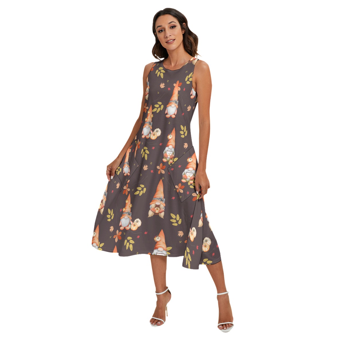 Gnomies Happy Thanksgiving Hawaiian Outfit For Women