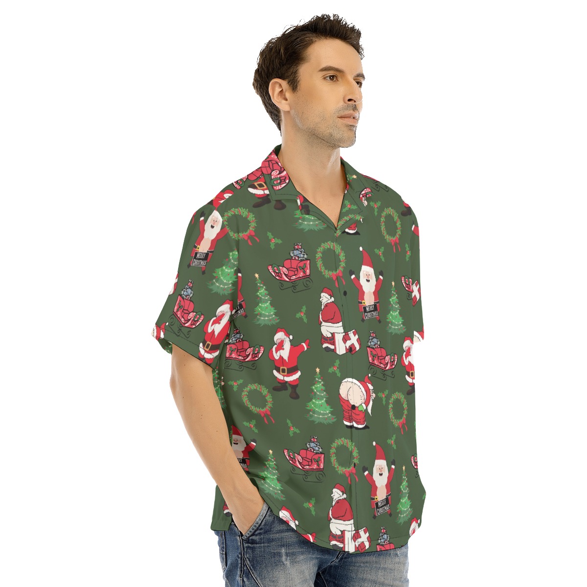 Naughty Santa Christmas Hawaiian Shirt