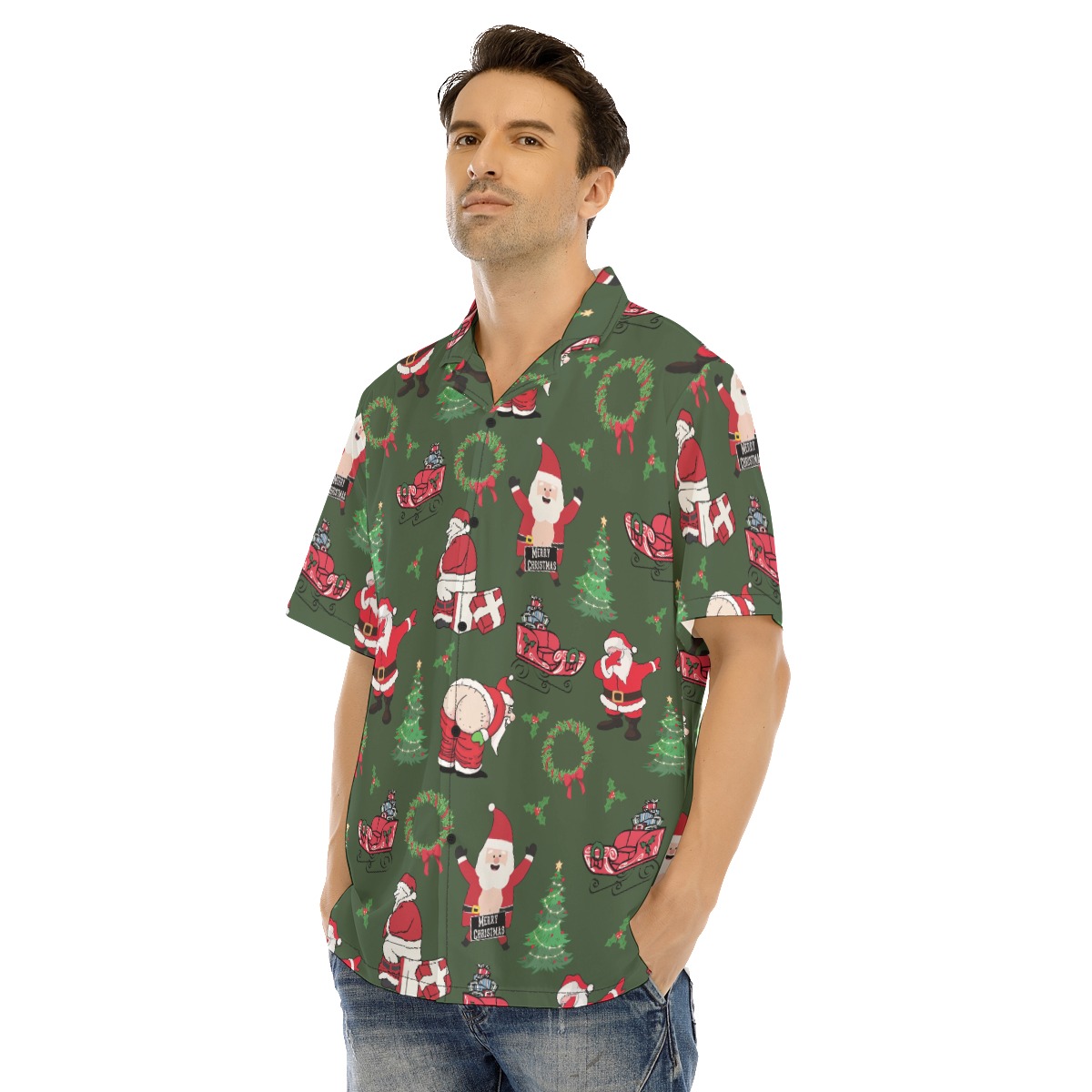 Naughty Santa Christmas Hawaiian Shirt