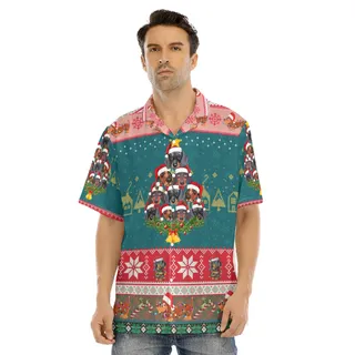 Men's Dachshund Christmas Hawaiian Shirt