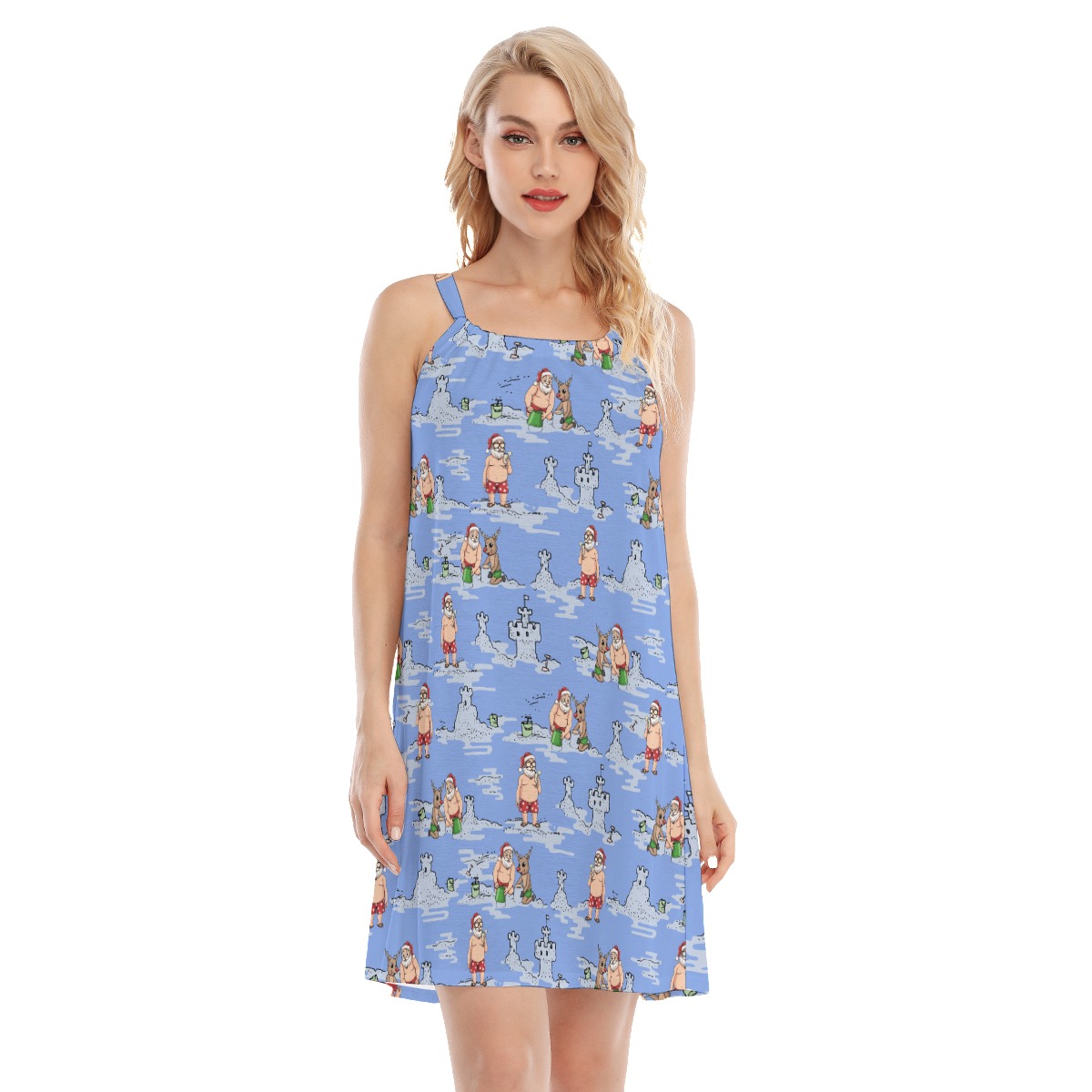 Santa Hawaiian Dress For Christmas - variant image 1