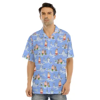 Funny Santa Hawaiian Shirt For Men