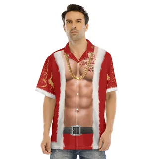 Unique Santa Claus Costume Christmas Hawaiian Shirt
