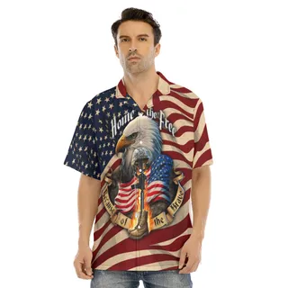 Patriotic American Eagle Hawaiian Shirt